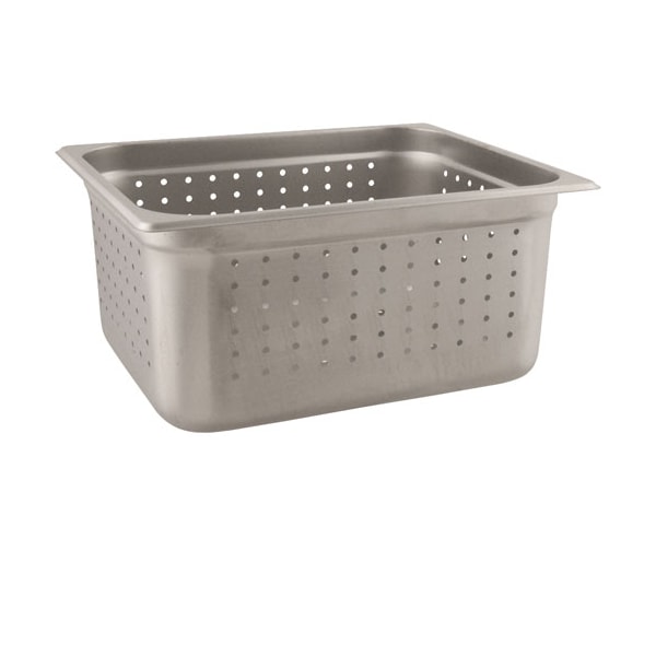 Pan, Steam , Half, 6"D, Perf, Ss